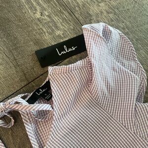 NWT Lulus Small Purple Striped Dress